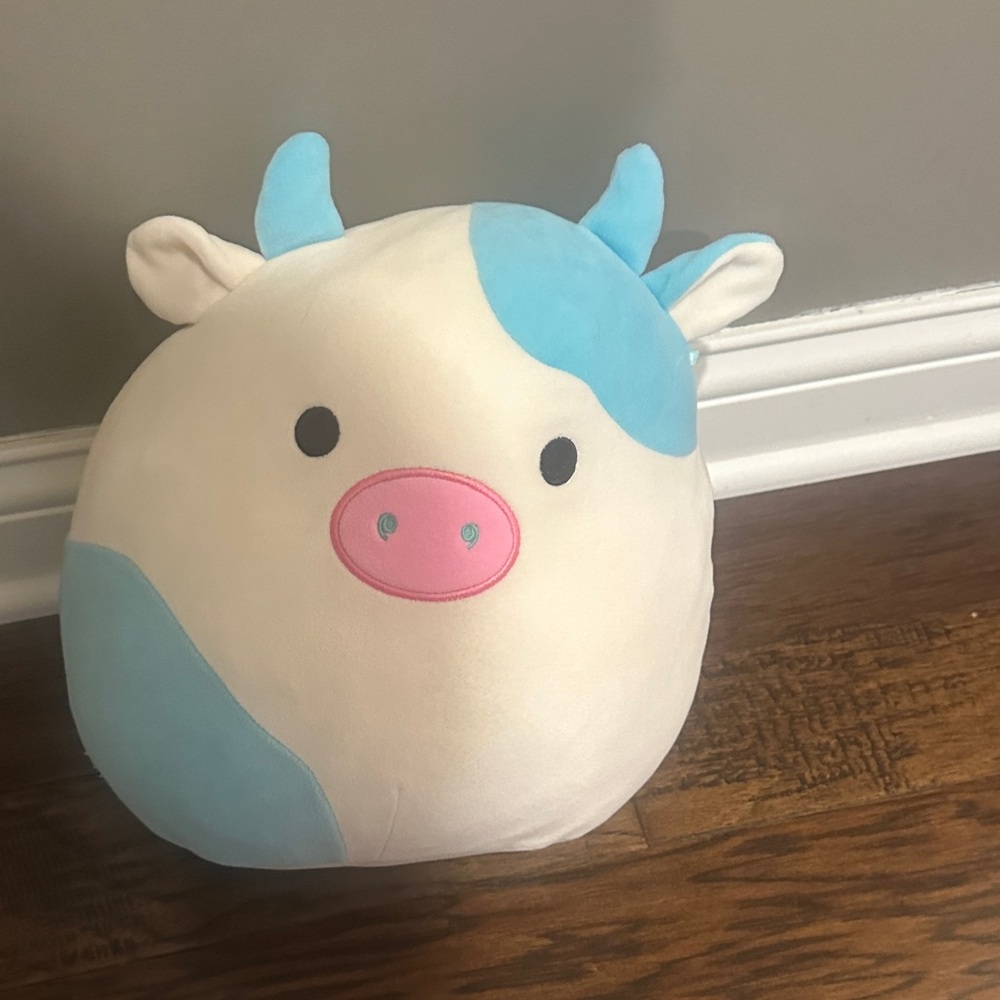 Squishmallows Blue and White Plush